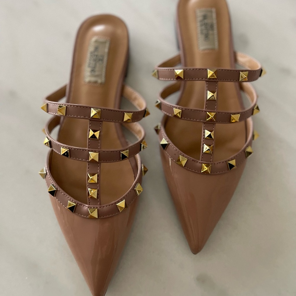 Studded Brown Women's Shoes